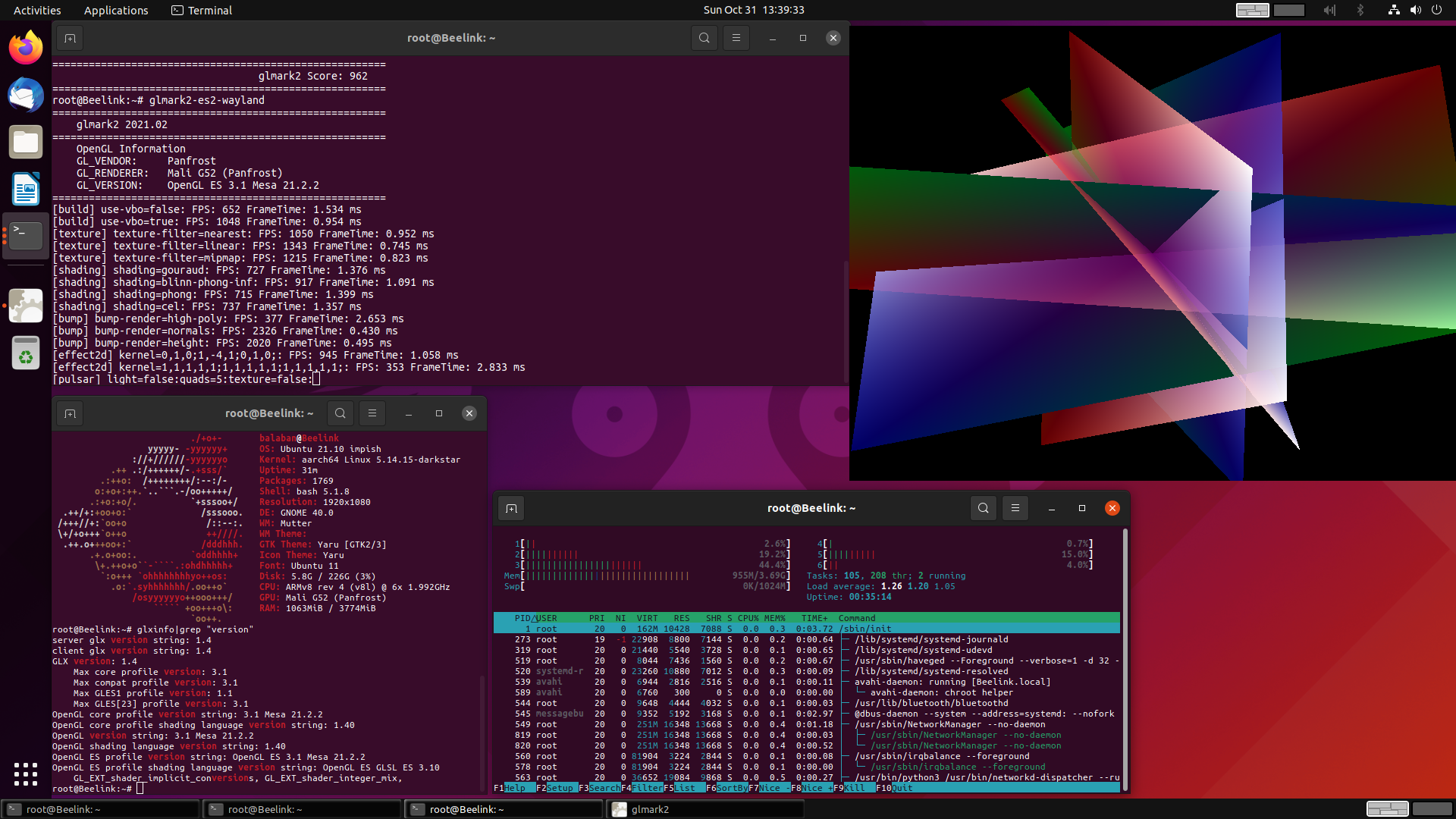 GT King Pro-Ubuntu 21.10  Impish Indri Firmware with Panfrost-5.14.15 Kernel