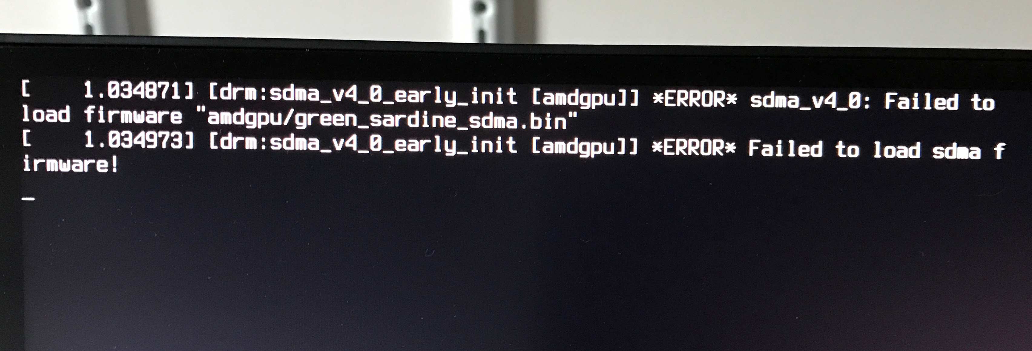 SER5 5800H: “failed to load firmware” on Ubuntu