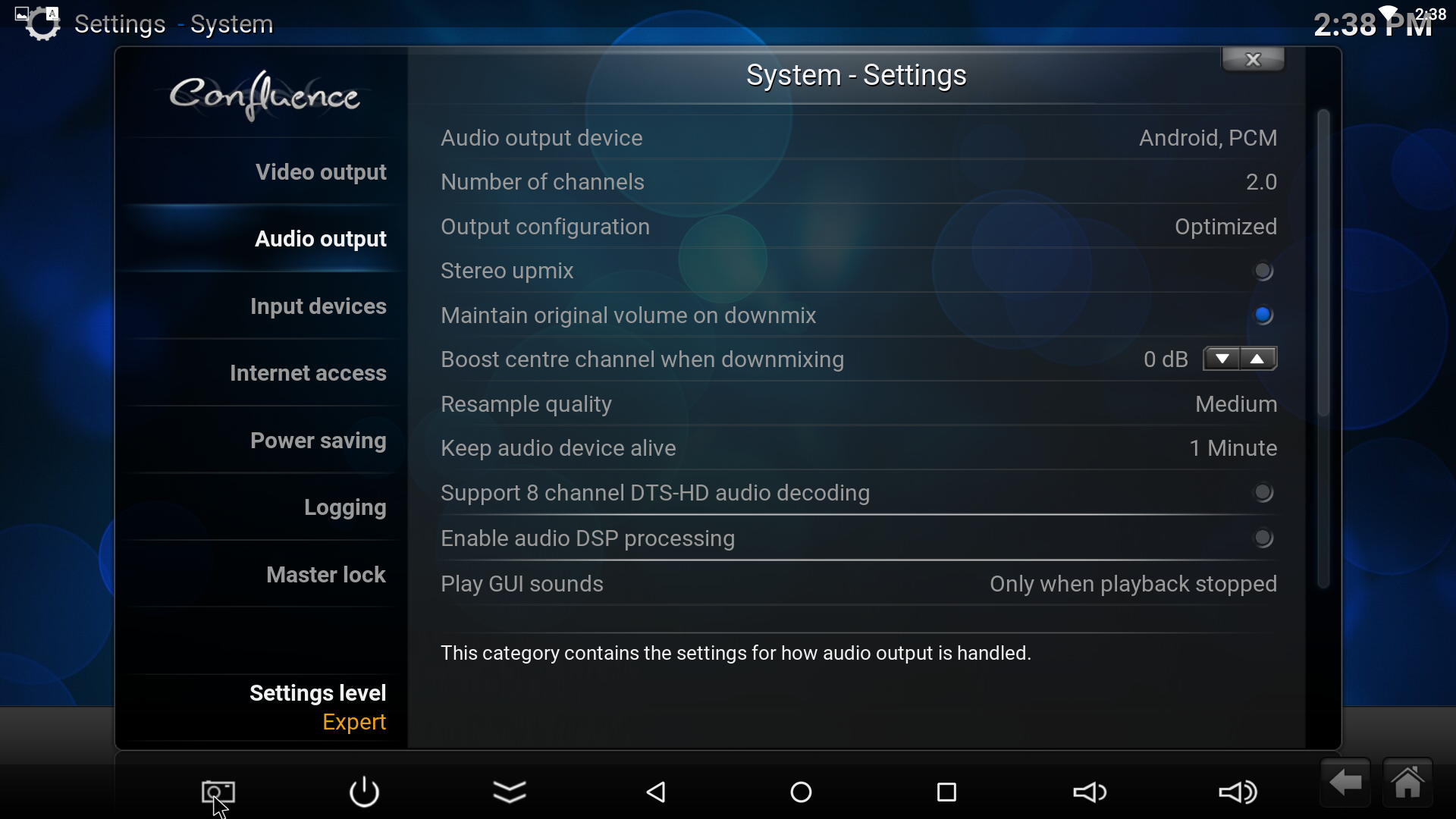 SPMC Audio Output