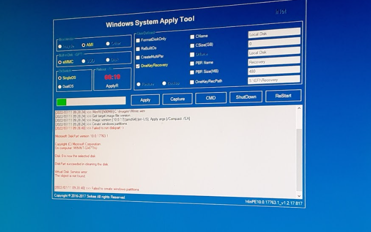 Windows System Apply Tool Load