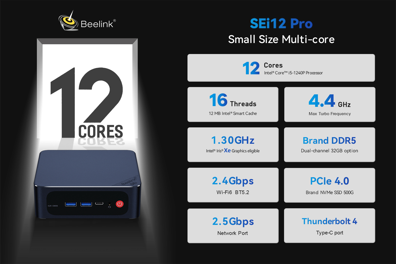 Beelink SEI12 Pro Core I5 1240P