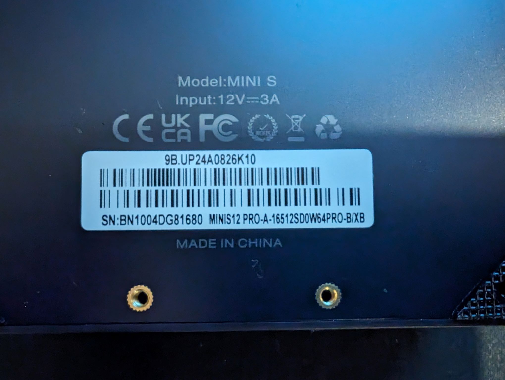 Mini S 12 Pro W11 Key