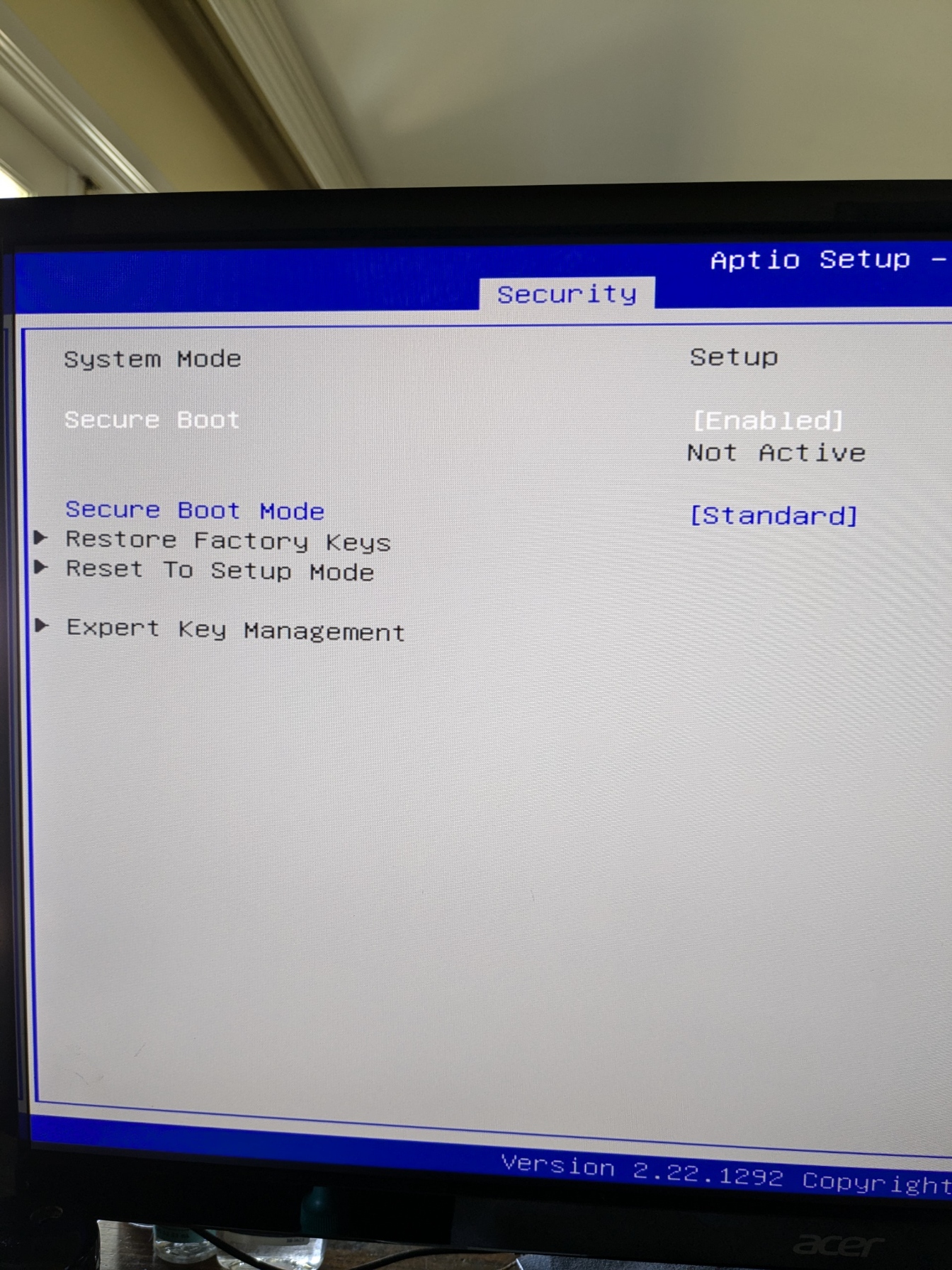 SER8 Secure Boot not Activve after BIOS v25 update