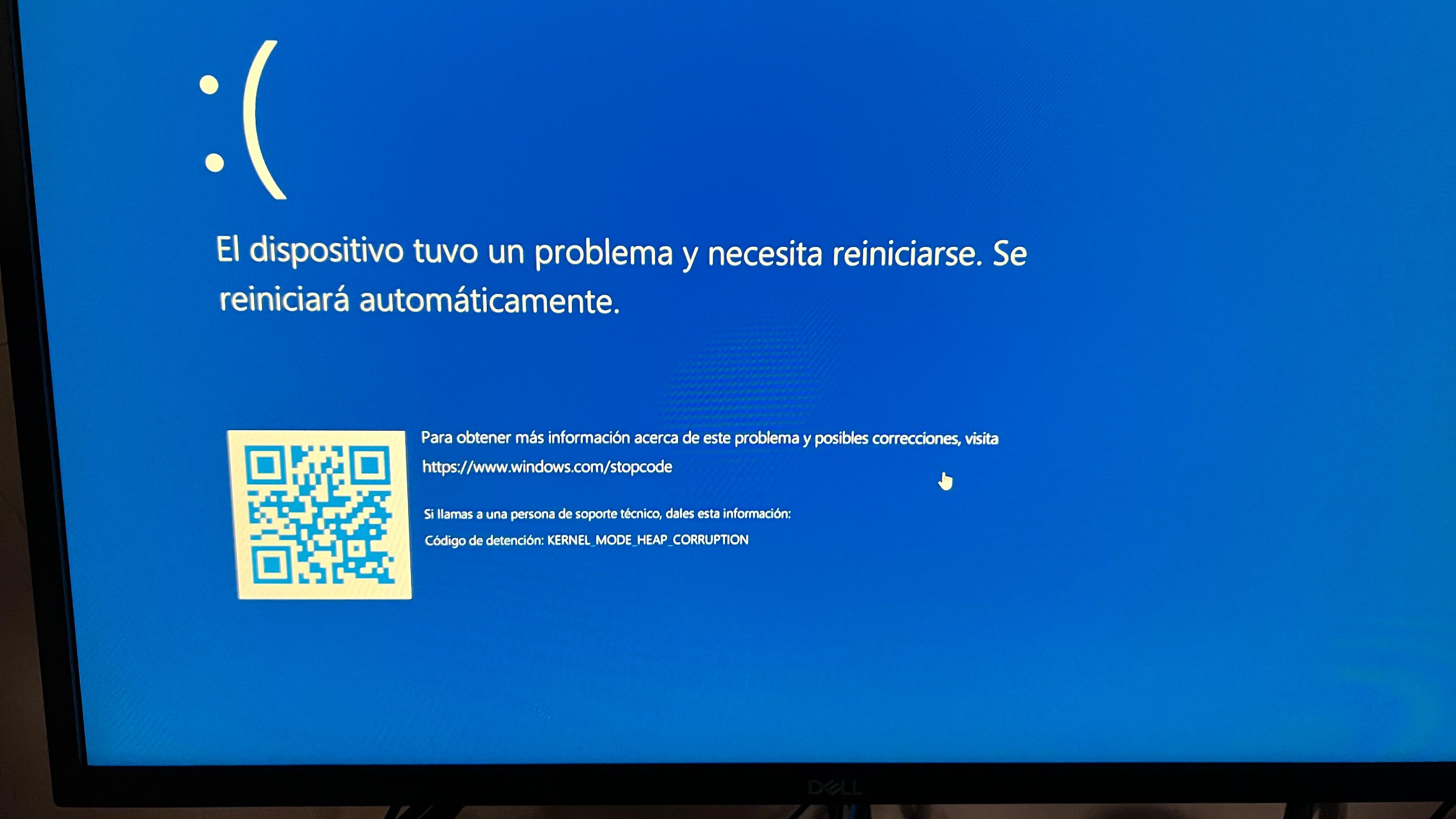 blue screen