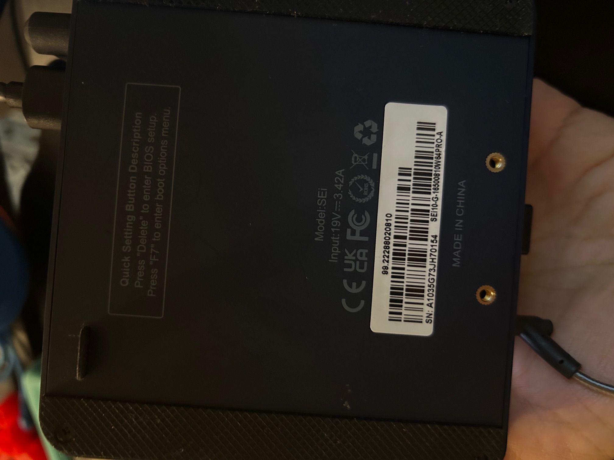 Mini PC Serial number