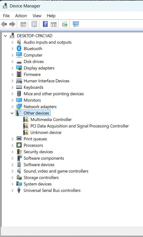 Ser6 Max 7735HS - Missing drivers