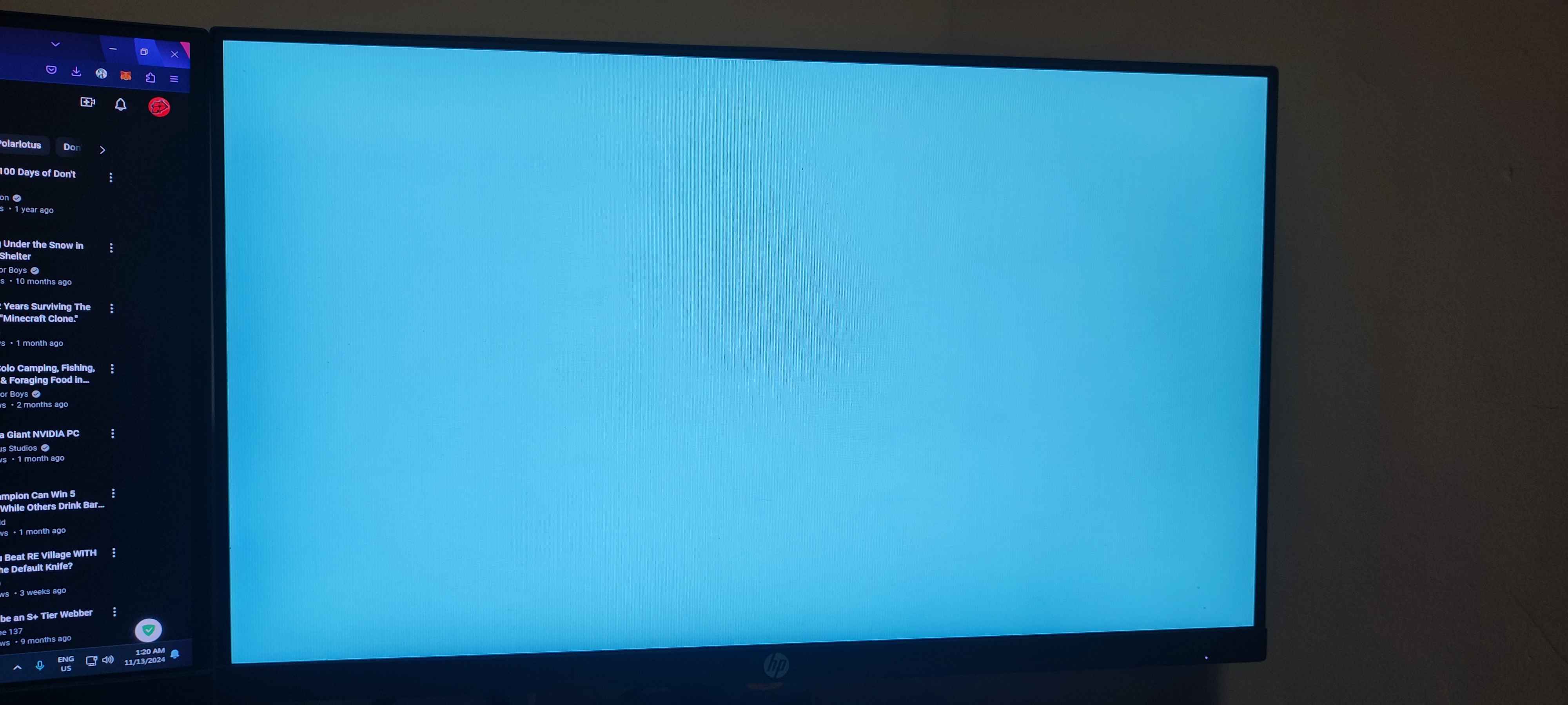 MINI S Light Blue Screen on Linux Boot